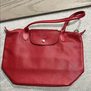 Longchamp Red Tote shoulder Bag